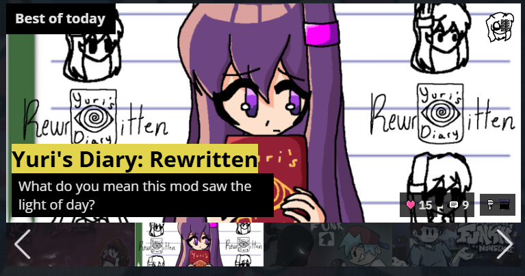 100 downloads in the first day AND best of today? Thank you guys so much for all of the support on the mod so far <3 if you haven't played it yet, go check it out!