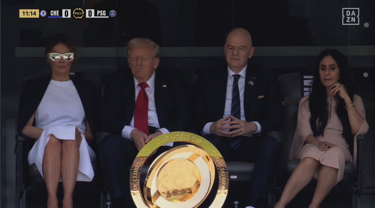 DONALD TRUMP IS ENJOYING THE FINAL!
#FIFAClubWorldCup2025 | #FIFACWC