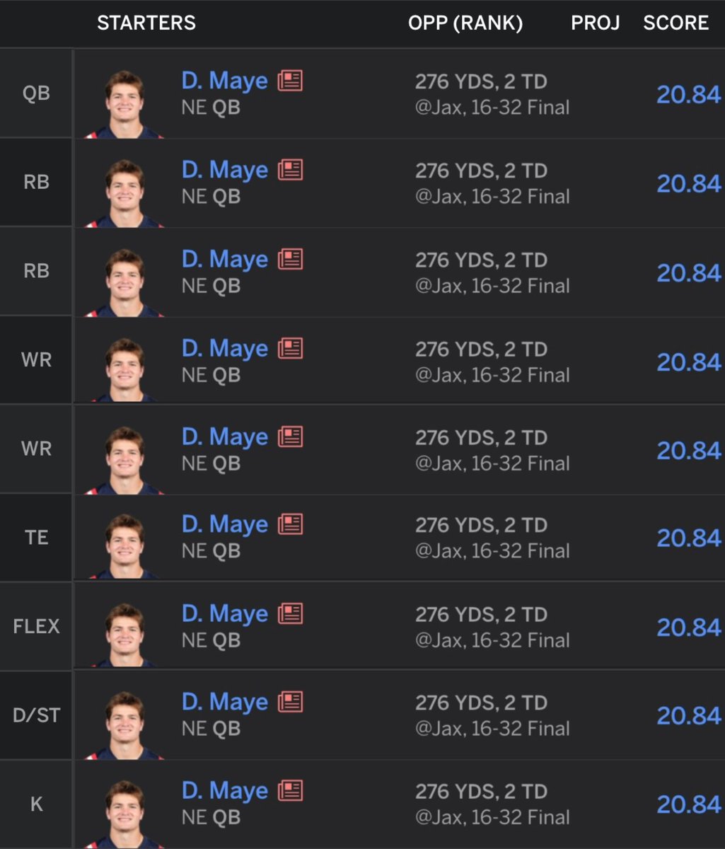 drakemayeloverr's tweet image. Had my first fantasy draft last night, how did I do?