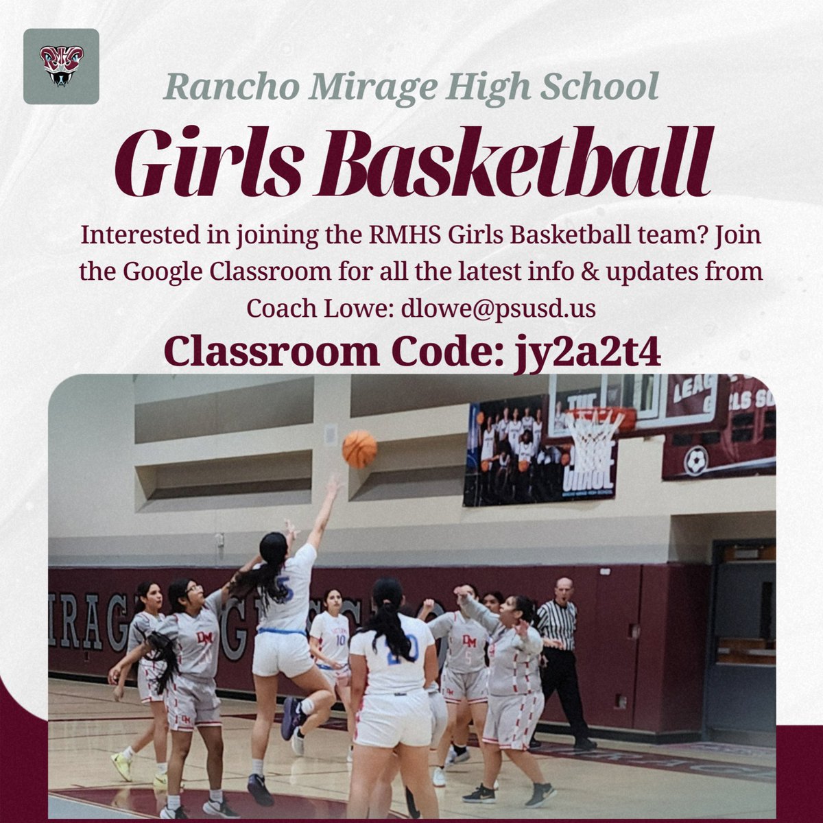 Girls Basketball is set to begin to their off-season conditioning this week on Monday and Wednesday. Join their Google Classroom for all the latest updates! Remember to complete your athletic clearance.