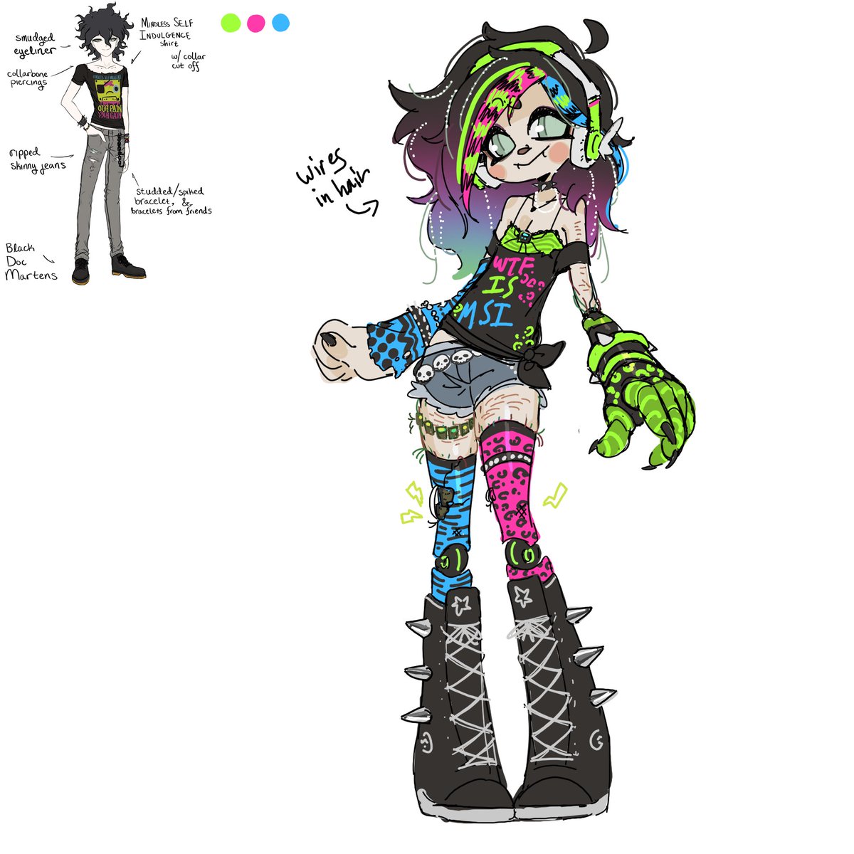 Veemeowr_'s tweet image. idk man💚🩷💙
#danganronpa
