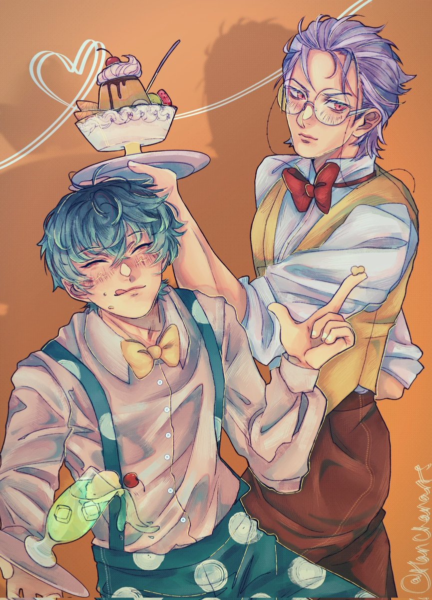 Hanchanarts's tweet image. 🍮? or 🍈🥤?  #hypmic #ヒプマイ