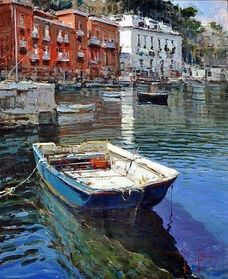 RazaneRayan1412's tweet image. "Life is a balance between holding on and letting go.”
~ Rumi.
🎨 by Andrea Patrisi (Italian painter, b. 1954).