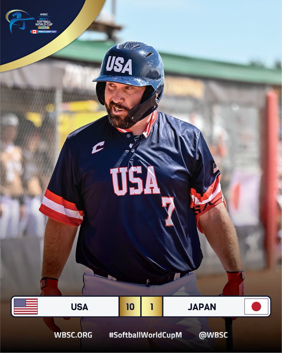 🇺🇸🥉USA win Bronze!
WBSC Men's Softball World Cup Finals 2025 
#SoftballWorldCupM