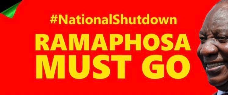 Retweet if you SUPPORT 
#NationalShutdown 

President Cyril Ramaphosa Must Go
Suspension Mchunu Ndlozi 19h30 #FamilyMeeting