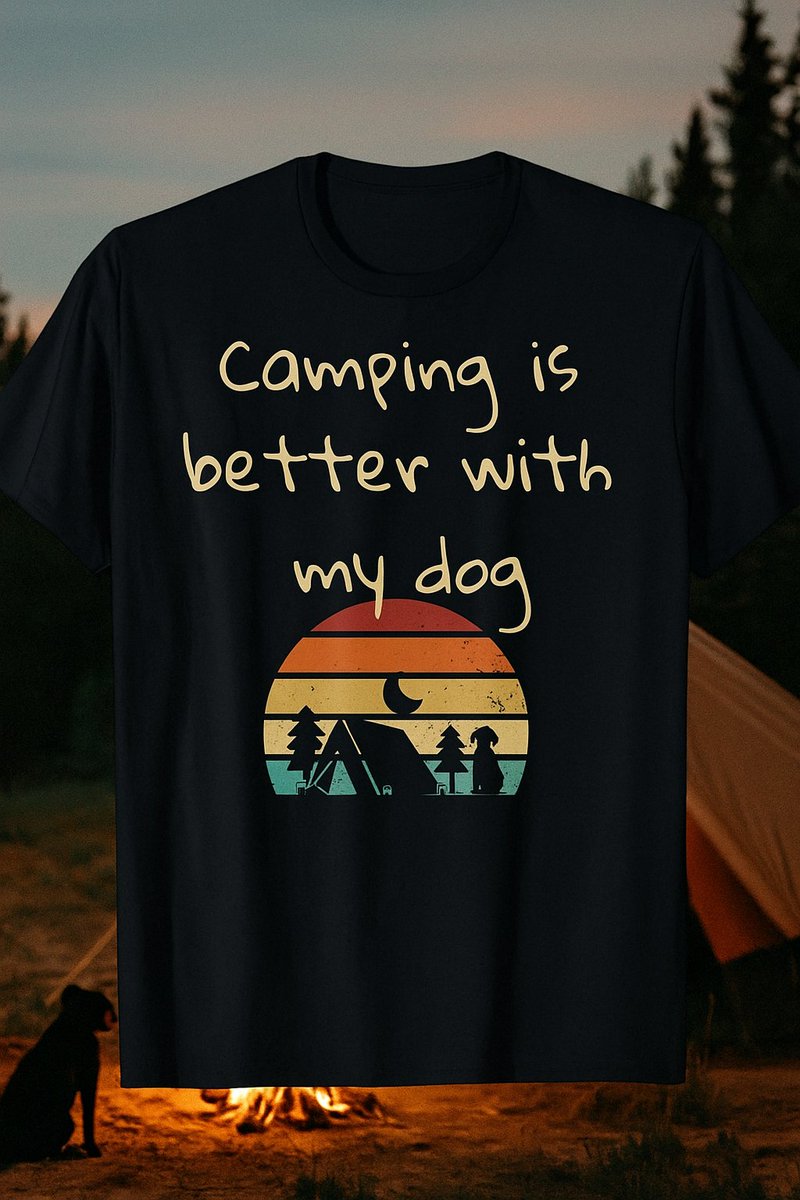 jacobmi67634304's tweet image. “The best therapy is a dog and a tent in the woods.”
That’s why I made this shirt  
amazon.com/dp/B0FHG2KGND?…

  #campingwithdogs #doglovers #tentlife #campinggear #hikingdog #campinglife #doglovers #hikingwithdogs #outdoorlife #dogcamping #campingvibes