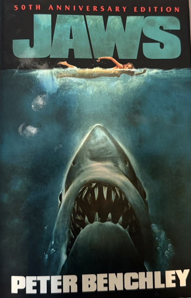 prayerdude's tweet image. Hey @randomhouse I found a typographic error in your 50th Anniversary edition of JAWS — it’s on page 65. #JAWS50 🦈 #Reading #PeterBenchley #typo