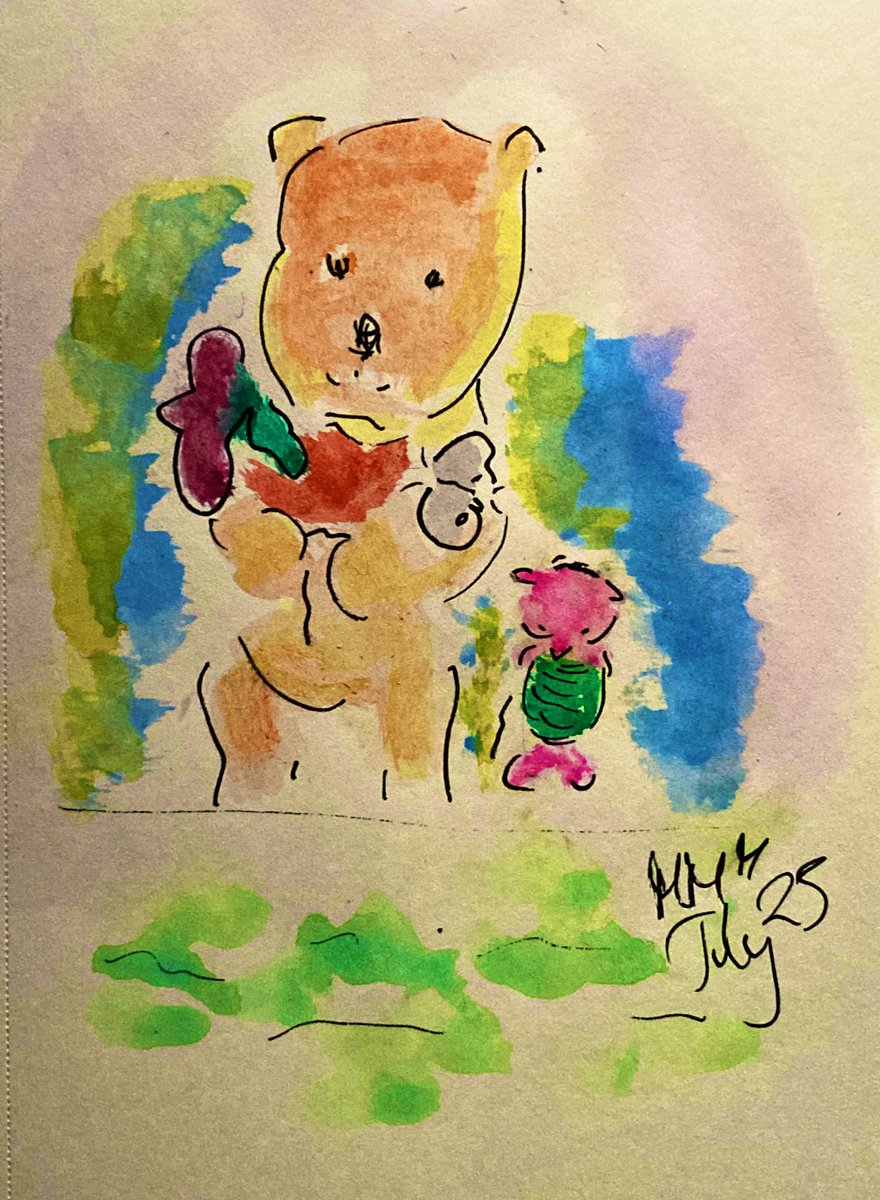 madeleinemaste4's tweet photo. @A_AMilne In honour
of
This wonderful
game
#poohsticks x
A new scribble
to celebrate
the same 🌟💖🐾💦 https://t.co/uvCxwocgaF