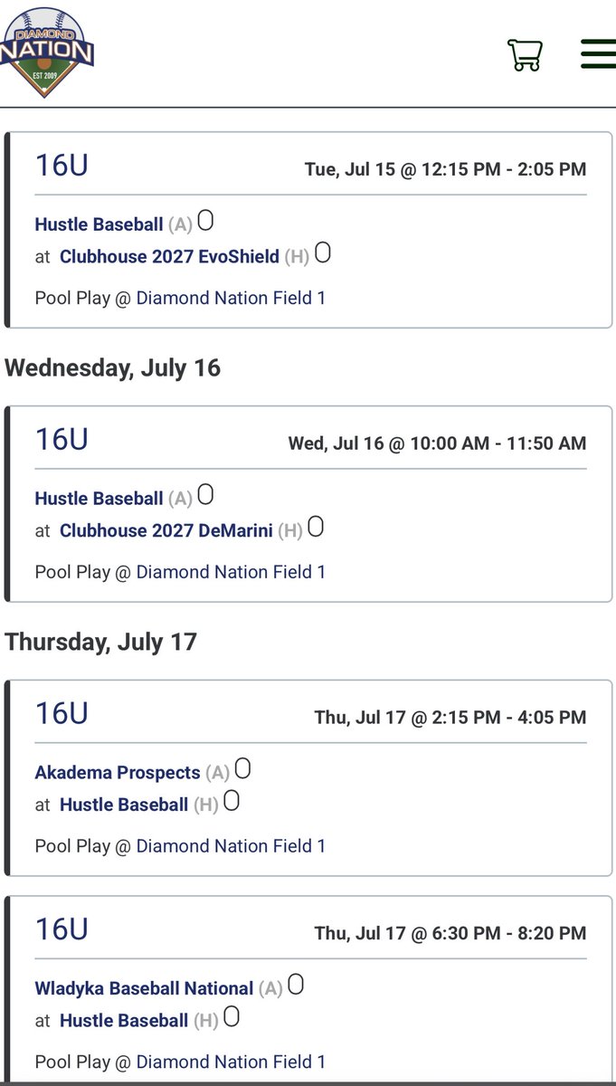Roman Rowbotham (@romanrowbo79912) on Twitter photo I will be playing with <a href="/hustleBA/">Hustle Baseball Academy</a> 16u this week in the garden state invitational at Diamond Nation. Attached is my schedule for this week. I will be playing with <a href="/hustleBA/">Hustle Baseball Academy</a> 16u this week in the garden state invitational at Diamond Nation. Attached is my schedule for this week.