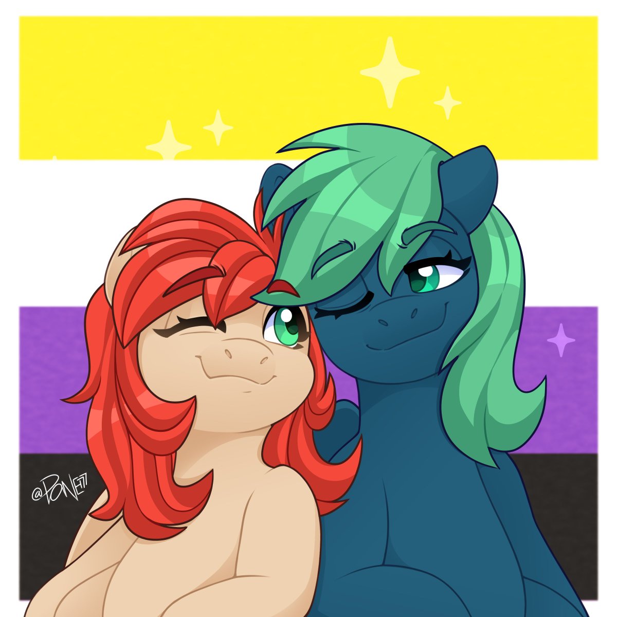 Pride Couple YCH comms for <a href="/th3_emerald/">Emerald 🦇🔊🐟</a>