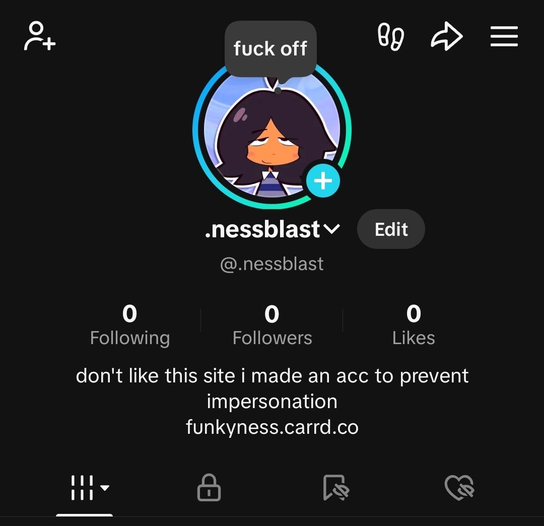 Nessblast's tweet image. hey guys since my art's been goin around on tiktok i made an account, i don't think i'm ever using it but it's mostly so i can prevent impersonation and so ppl can tag me if my art gets reposted and shit
.nessblast (remember the dot)