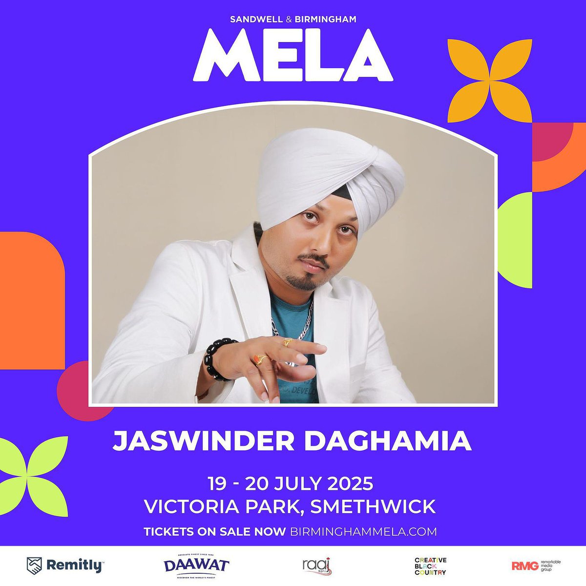 Birmingham Mela 19 - 20 July2025  at Victoria Park, Smethwick 🙌🏽
<a href="/JaswinderDagham/">Jaswinder Daghamia</a>
#jaswinderdaghamia