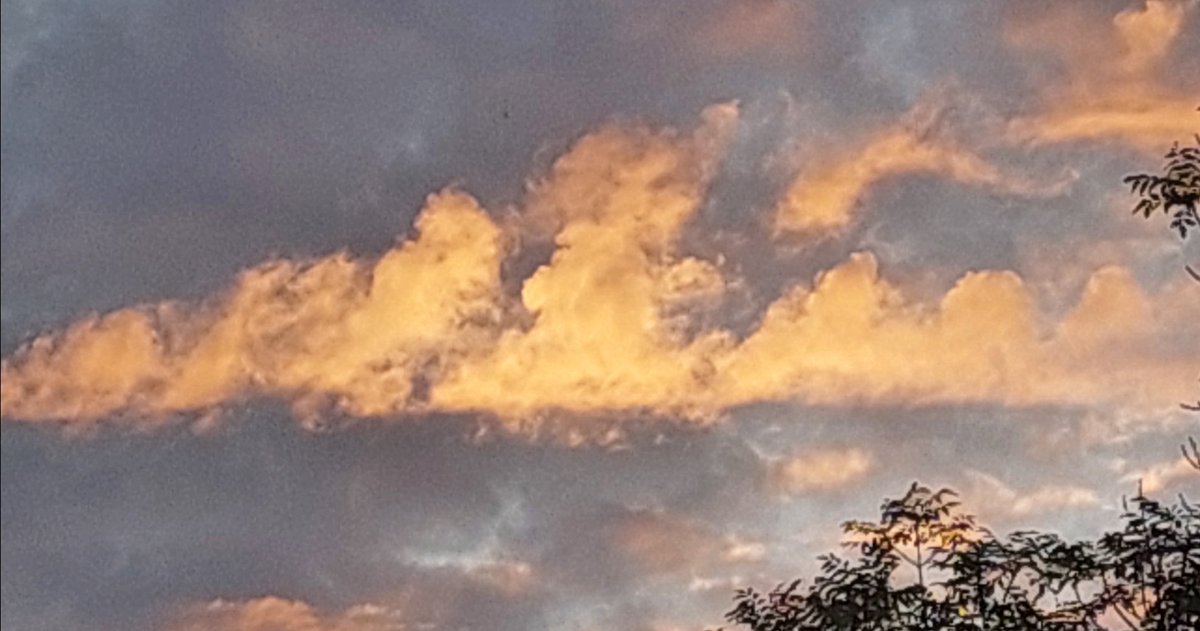 Wenn selbst die Wolken brennen, dann läßt sich der menschengemachte Klimawandel nicht mehr leugnen.