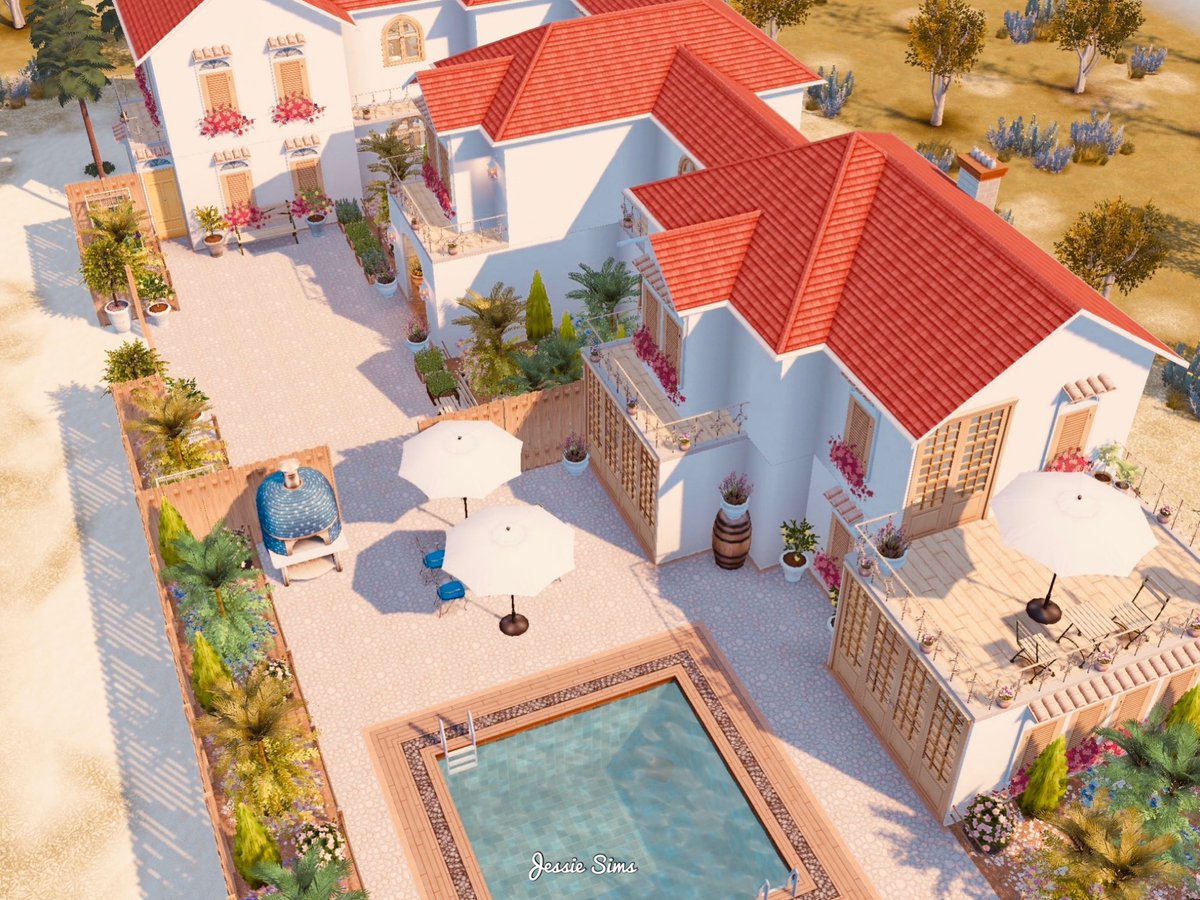 Simmerjessie's tweet image. Soaking up the sun somewhere in the Mediterranean!  Visit my Mediterranean Villa 👉youtu.be/sugF9rrmbzs ☀️😎 @TheSimsFreePlay #SimYourSummer