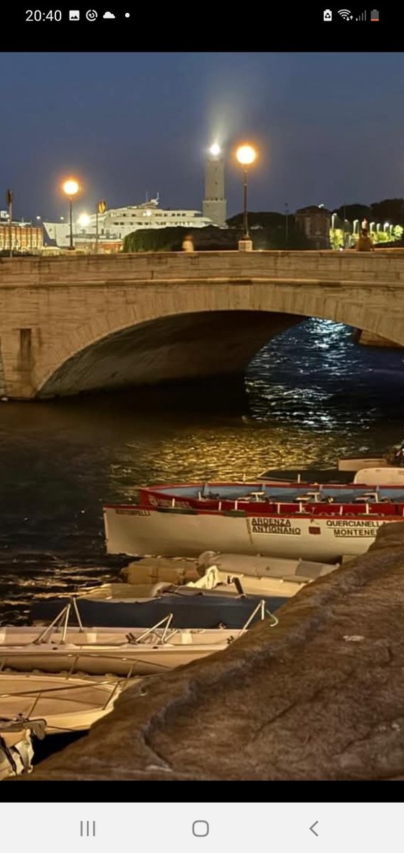 Goodnight from a typical night of a city on the sea