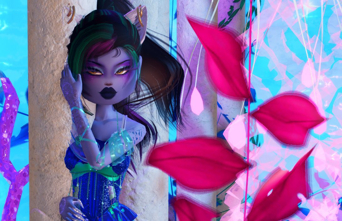 Bloomigniss's tweet image. MH-Great Scarrier Reef Clawdeen Wolf We Know That Right ...! #ROBLOX #DressToImpress