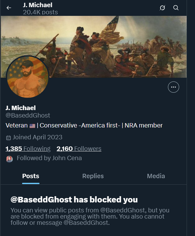 Clarque Shadows (@clarqueallen) on Twitter photo When <a href="/BaseddGhost/">J. Michael</a> decided the hill he wanted to die was 'women chose to be raped,' there was nothing left to do but run back into the shadows like the predator he is.
x.com/BaseddGhost/st⦠When <a href="/BaseddGhost/">J. Michael</a> decided the hill he wanted to die was 'women chose to be raped,' there was nothing left to do but run back into the shadows like the predator he is.
x.com/BaseddGhost/stβ¦
