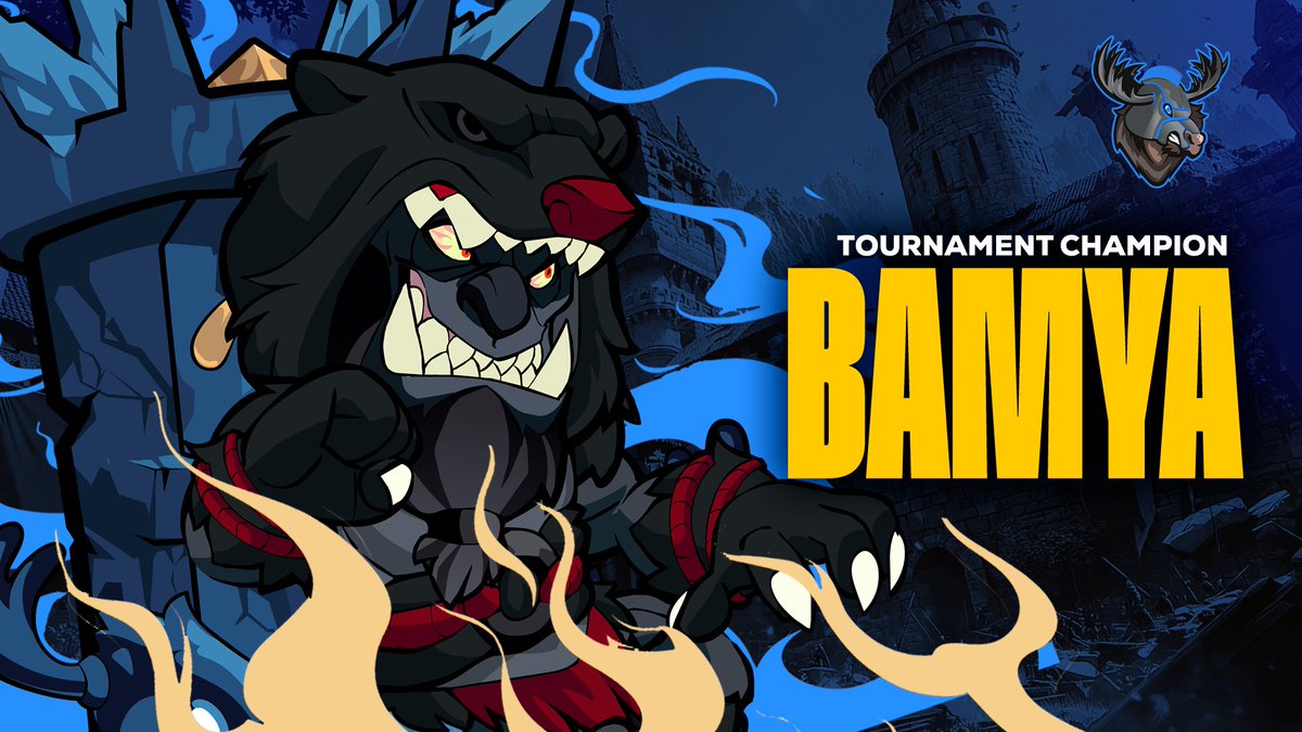 With a Dominant Victory, <a href="/bbamyaa/">bamya</a>
 is you're Clashing Kingdoms Europe Champion!

#Brawlhalla #MooseWars #BHEsports