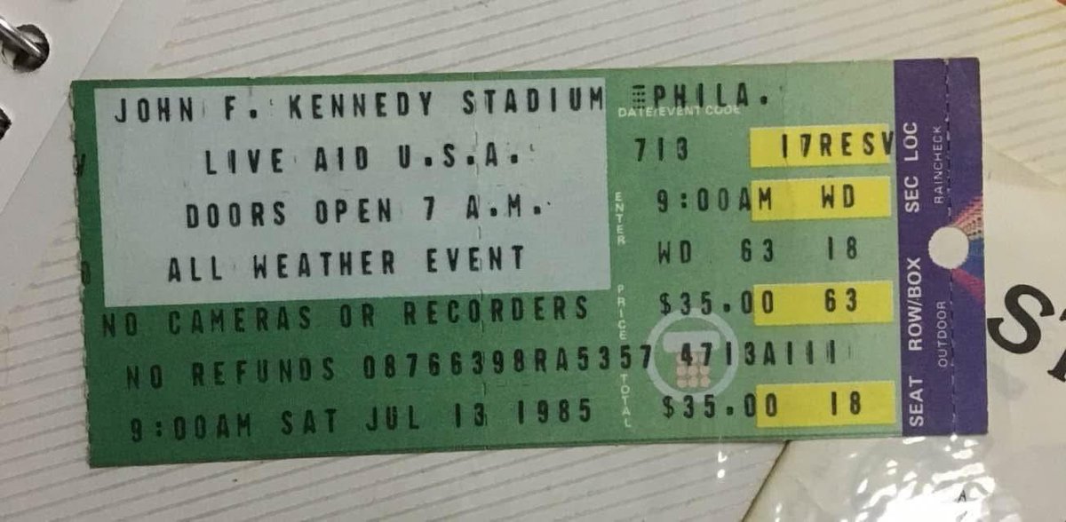 Forty years ago today, I was at Live Aid in Philadelphia—packed into JFK Stadium on a sweltering 100-degree summer day, surrounded by music, heat, and history. No cell phones. No livestreams. Just music blasting through giant speakers, people packed shoulder to shoulder, and the