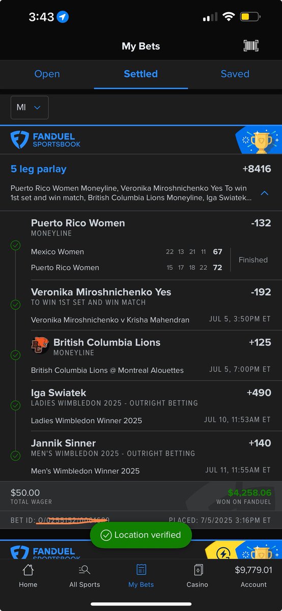 Brightmopicks's tweet photo. 7.13.25🌹#sportsbetting #bettingtwitter #handicapper #sportspicks #tennispicks #bettingpicks #sinner #sinneralcaraz #alcaraz #cflpicks #BCLions #sportsbettingpicks #winningparlay #winningpicks #bmopicks #brightmopicks #legendarylocks #GamblingTwitter #bmo23bj #fanduel #Wimbledon https://t.co/wkYkVhE398