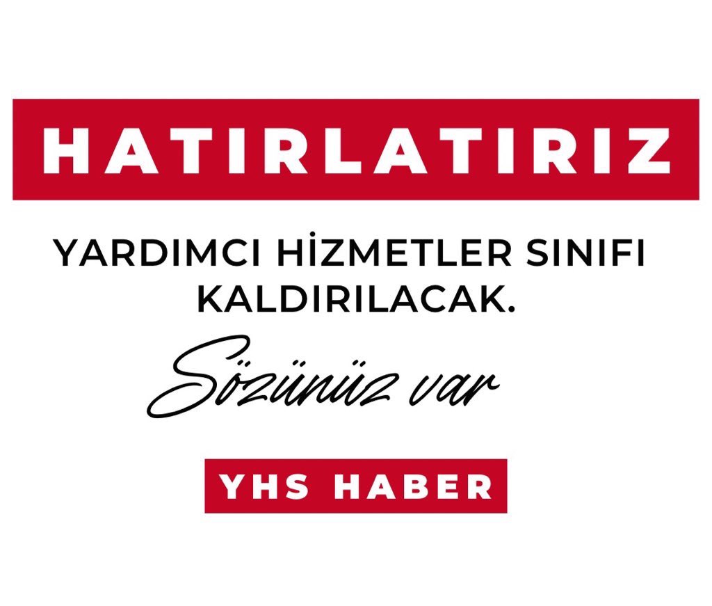 Murat BARIN (@muratbarin6935) on Twitter photo <a href="/Olcay_Celik/">Olcay Çelik</a> #YhsSözüTutulsun Bizler 657 Sayılı Devlet Memurları Kanunu'na tabi 156 bin #YardımcıHizmetlerSınıfı memurlarıyız.
Eğitimlerimizi tamamlamış çalışanlar olarak talebimiz;
Sınava tabii tutulmadan bir defaya mahsus olmak üzere GİH ya da THS kadrolarına geçiş yapmak istiyoruz. <a href="/Olcay_Celik/">Olcay Çelik</a> #YhsSözüTutulsun Bizler 657 Sayılı Devlet Memurları Kanunu'na tabi 156 bin #YardımcıHizmetlerSınıfı memurlarıyız.
Eğitimlerimizi tamamlamış çalışanlar olarak talebimiz;
Sınava tabii tutulmadan bir defaya mahsus olmak üzere GİH ya da THS kadrolarına geçiş yapmak istiyoruz.