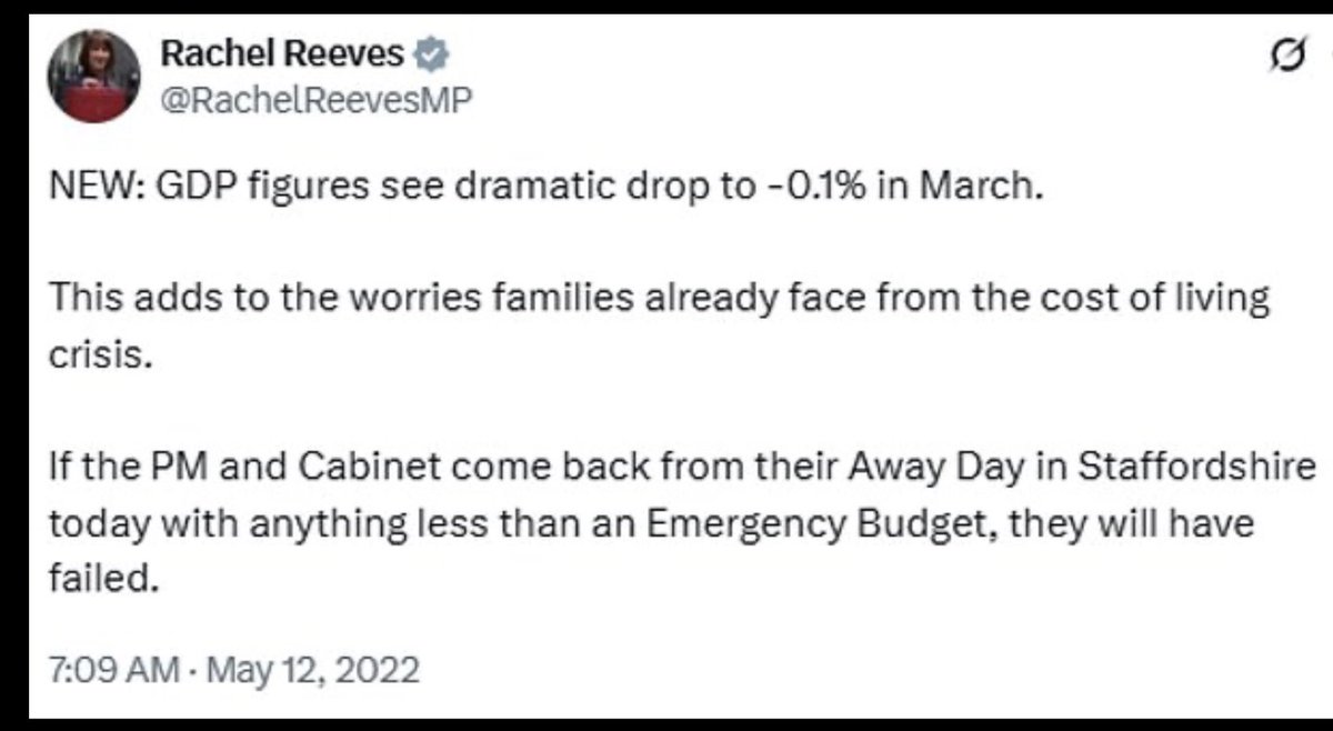 Sassan (@sassan_sir) on Twitter photo <a href="/RachelReevesMP/">Rachel Reeves</a> In 2022, you called for an emergency budget when the economy contracted by 0.1% while you were Shadow Chancellor. Now that the same has occurred under your leadership, will you be announcing one? Or by your own standard, is this a failure? <a href="/RachelReevesMP/">Rachel Reeves</a> In 2022, you called for an emergency budget when the economy contracted by 0.1% while you were Shadow Chancellor. Now that the same has occurred under your leadership, will you be announcing one? Or by your own standard, is this a failure?