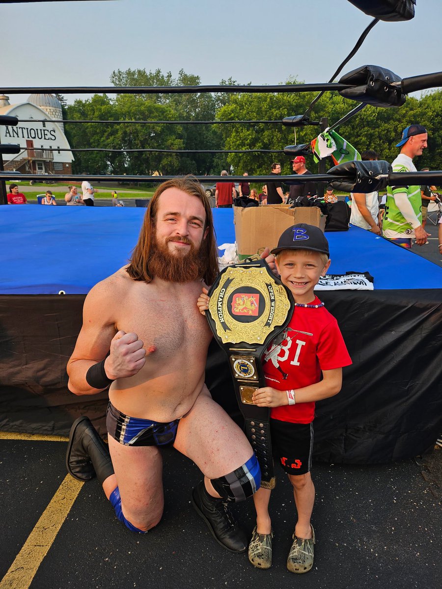 Buffalo Post 270 Jr squad working the AWF wrestling event Saturday night at the Buffalo Legion, entertaining night for sure. Thank you all who helped out. #biggerthanbaseball
