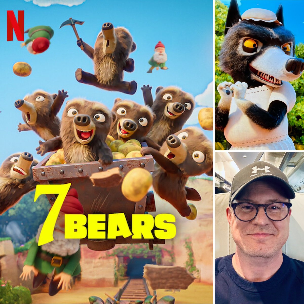 Thanks for a very exciting week!
7 Bears is streaming now on Netflix.
I’m the voice of a VERY hungry Big Bad Wolf 😎🎙️
#7Bears #Netflix #VoiceActor #BrumHour