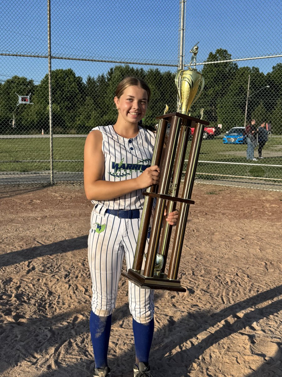 AubreyEvans2027 (@aubreyevans2027) on Twitter photo 🏆 <a href="/uctournaments/">Uncle Charlie's Tournaments</a> Northeast Ohio Showcase Champions! 🏆
Despite losing our first pool play game all season, I am SO proud of my team for fighting through 5 games in today’s bracket to come up with a huge tournament win! 🔥
Here are my pitching stats on the weekend:
17.2 🏆 <a href="/uctournaments/">Uncle Charlie's Tournaments</a> Northeast Ohio Showcase Champions! 🏆
Despite losing our first pool play game all season, I am SO proud of my team for fighting through 5 games in today’s bracket to come up with a huge tournament win! 🔥
Here are my pitching stats on the weekend:
17.2
