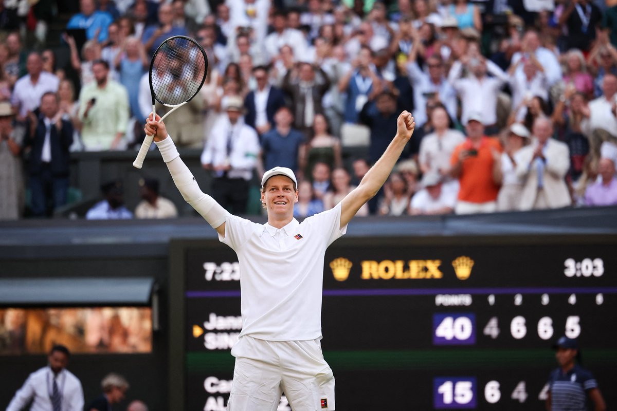 Rod Laver (@rodlaver) on Twitter photo Two very happy Wimbledon champions – congratulations to <a href="/janniksin/">Jannik Sinner</a> and <a href="/iga_swiatek/">Iga Świątek</a>. Wonderful to see Iga playing her best and heading into the hard court swing with confidence. A strong US Open contender. Their success is a great reminder for all players to keep striving and Two very happy Wimbledon champions – congratulations to <a href="/janniksin/">Jannik Sinner</a> and <a href="/iga_swiatek/">Iga Świątek</a>. Wonderful to see Iga playing her best and heading into the hard court swing with confidence. A strong US Open contender. Their success is a great reminder for all players to keep striving and