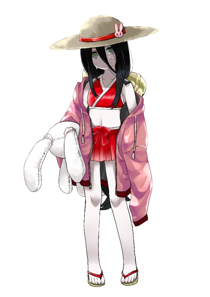 うさぎちゃんは厚さに弱いのでぐったりしちゃってます(。・Д・。) #水着 うさぎちゃんは厚さに弱いのでぐったりしちゃってます(。・Д・。) #水着