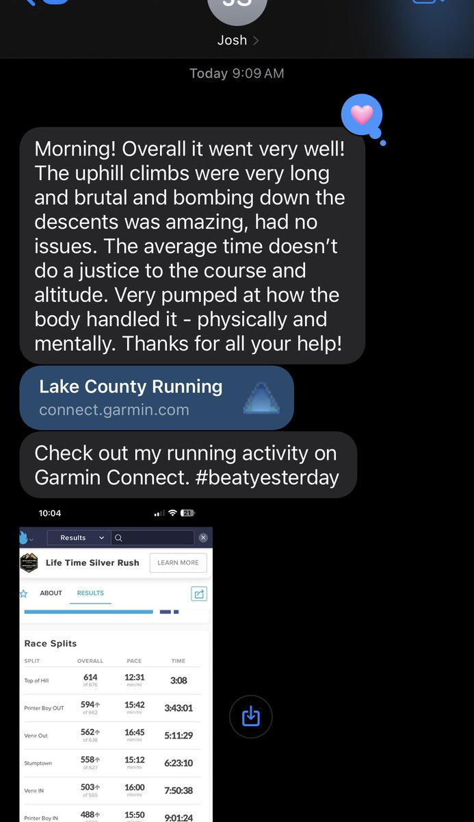 JW_Elev8Wellnes's tweet image. In the midst of a typical Sunday coaching day, I received the following update from one of my clients who just flew out to Leadville to run 50 miles starting at 9,600 feet above sea level. With a mile and a half ascent net climb, and 24 POUNDS of fluid loss, I’d say he did pretty…