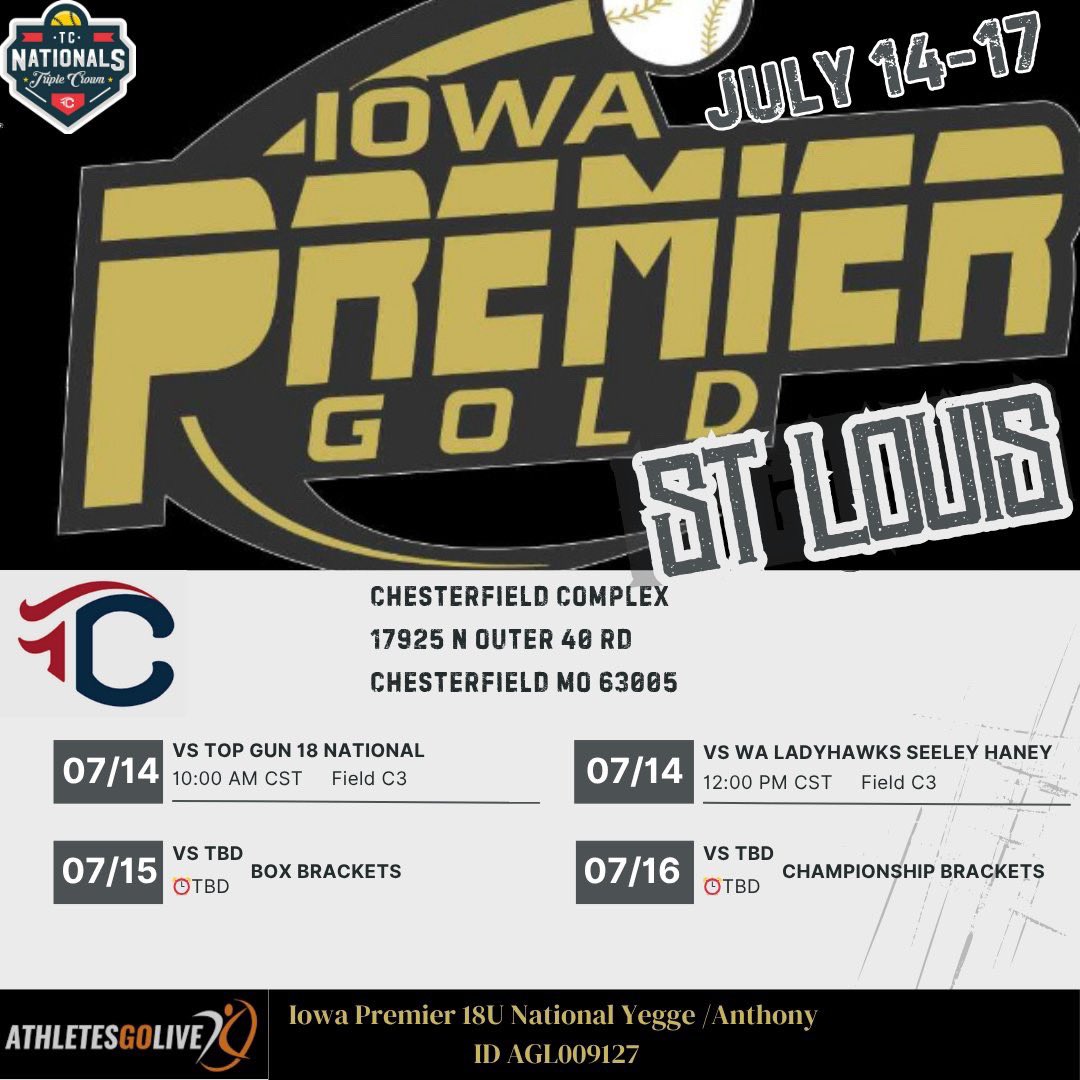 Back at it this week! Let’s get it <a href="/IowaPremierFP/">Iowa Premier Fastpitch</a> at TC Nationals in St. Louis! Ready to make the most of my last two travel tournaments 🥹<a href="/JaspersSoftball/">Manhattan University Softball</a>