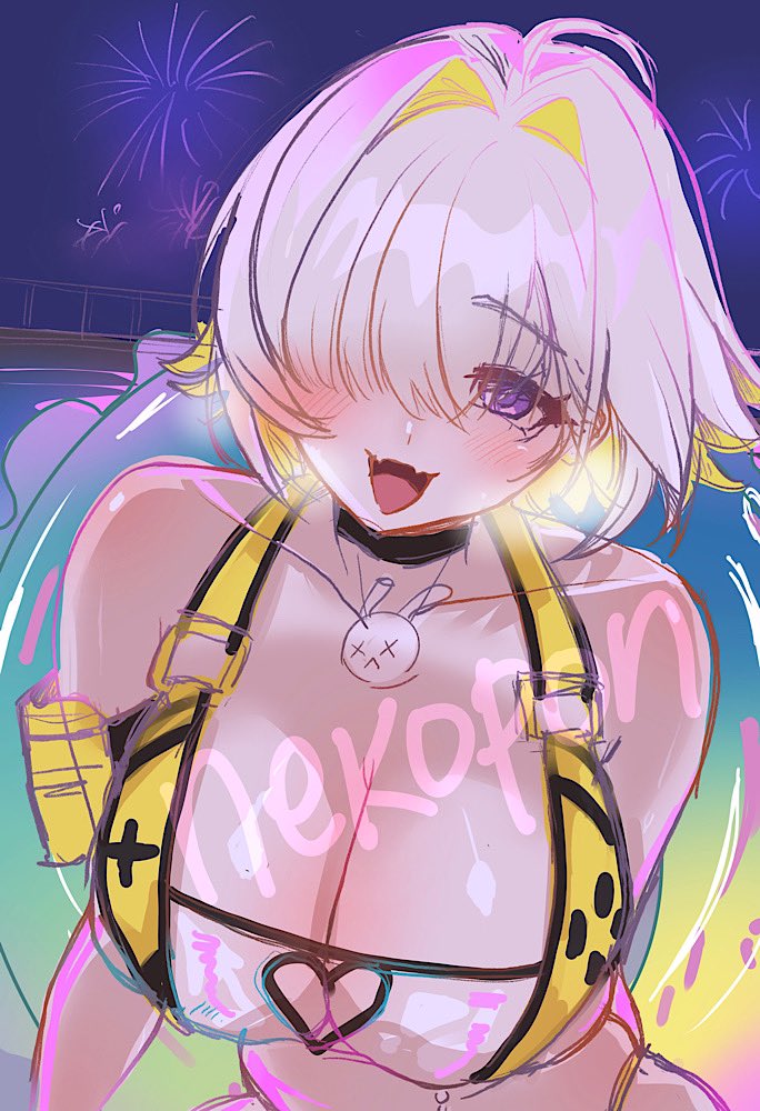 Struggle is real. I can’t finish this if I can’t stop staring. ⚡️🎆

#NIKKE 
#EleggBoomandShock WIP
#NIKKEsummer2025  #NIKKE夏2025