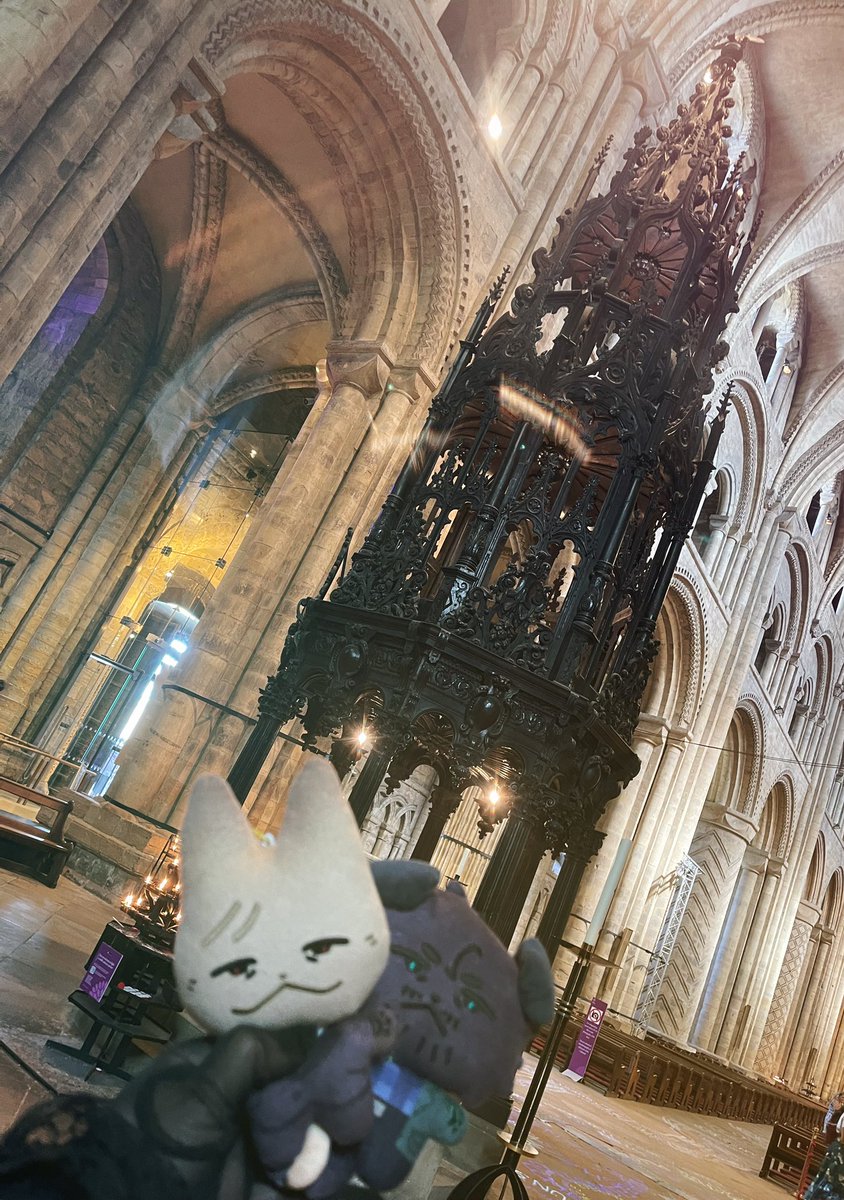 s_chainsaw's tweet image. The murder husbands are back at Durham Cathedral this year for a romantic date 😌🖤