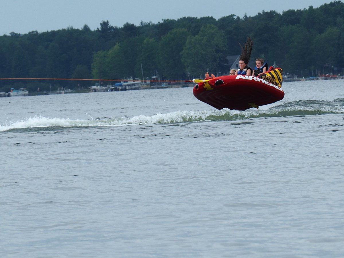 How many of you have bandaids from tubing?  9 out of 10 hands raised. Funcle Dan strikes again.