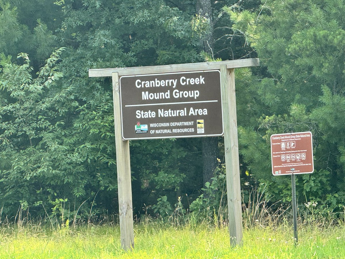 JeffUP_North's tweet image. Probably my favorite stop today was Cranberry Creek Mound group. Multiple mounds along the river, nice walking trail, peaceful area. Besides the mosquitos and ticks, that is. I will be working on a video this week to show a more detailed look at all 5 sites I visited today