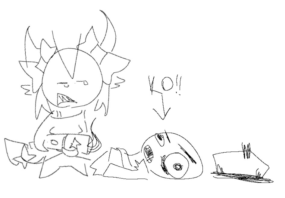 dailyjohnpaul's tweet photo. hi daily huhminecraft im so so sorry for forgetting about you take this art of me beating #huhminecraft7 up as an apology https://t.co/M9tjXcZ4yp
