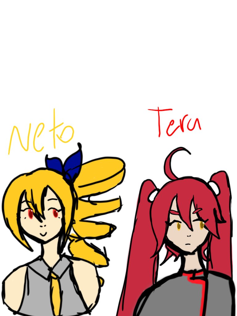 I felt inspired by this so these are my tetoneru fankids Neto and Teru #tetoneruisreal