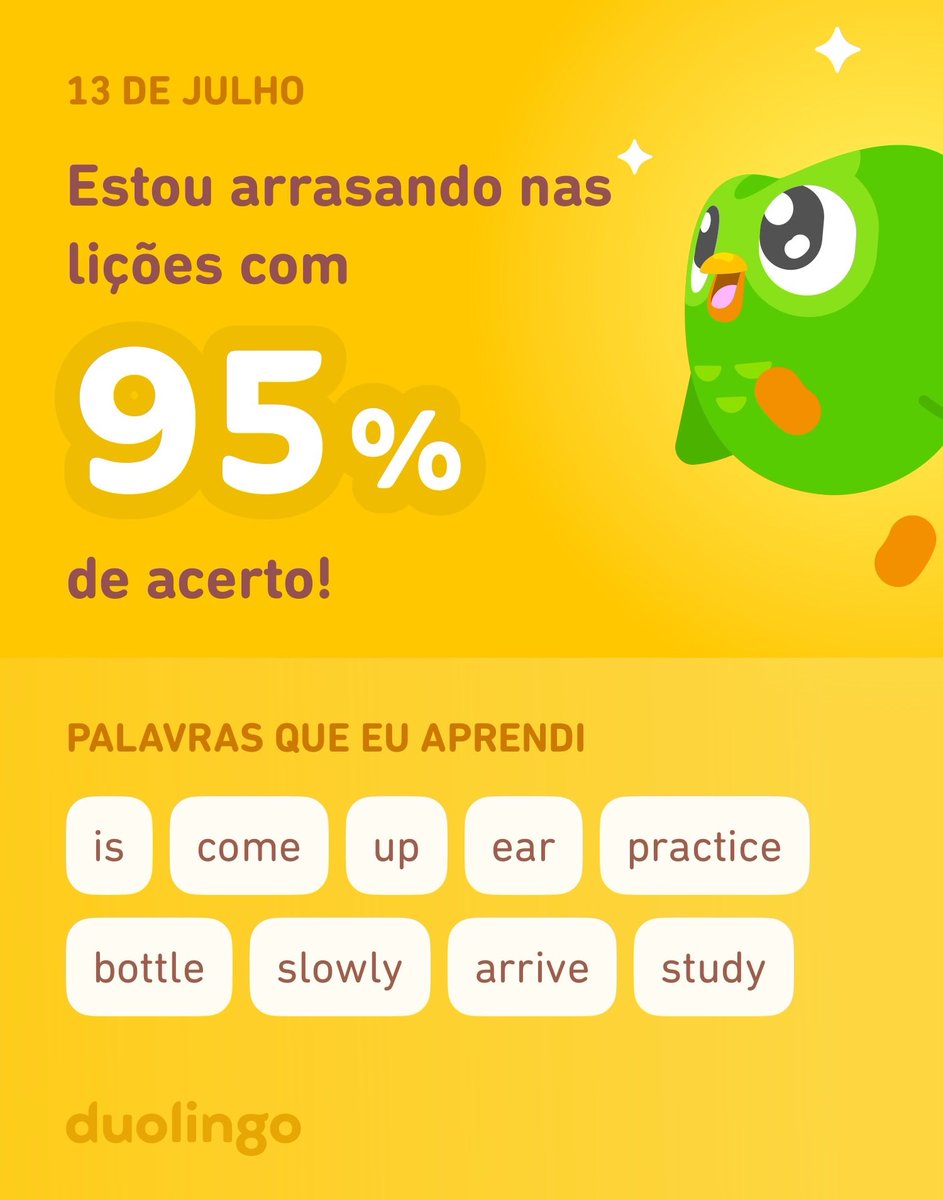 _nickmorais's tweet photo. Estou aprendendo inglês no Duolingo! É grátis, divertido e eficaz. https://t.co/X2Mh7lNPLT