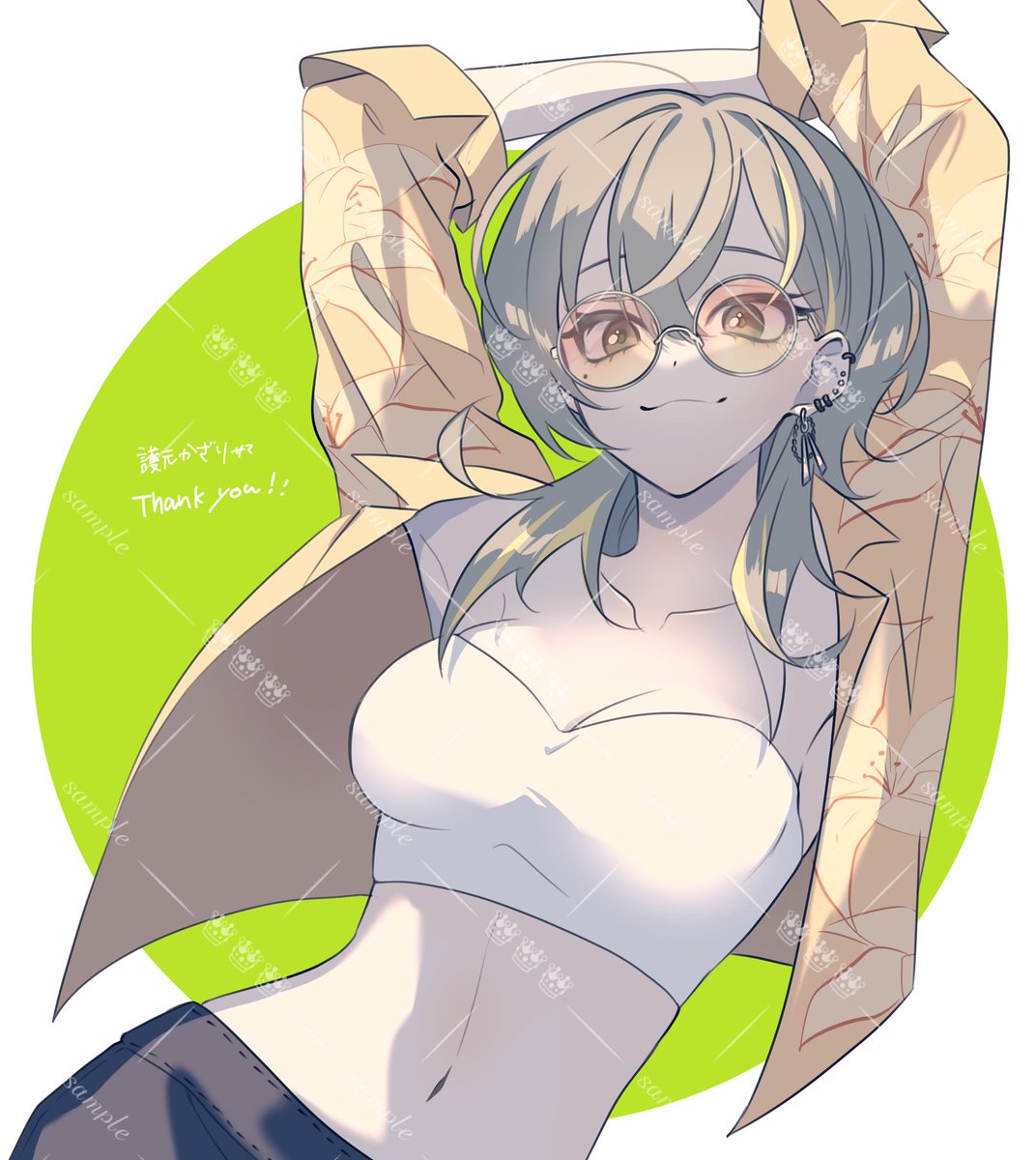 みんなみて〜〜〜！！！！！！
この度tefuさま(#eiftnr)にskebにて護元(夏服のすがた)を描いていただきました！🏖　とってもかわち、かわち……
目の描き方が本当にめちゃくちゃす〜ごくすき！
サングラスの差分もありがとうございます🙌✨

夏の護元もどんどん出していくよ〜！暑いね😉

#kazarillust