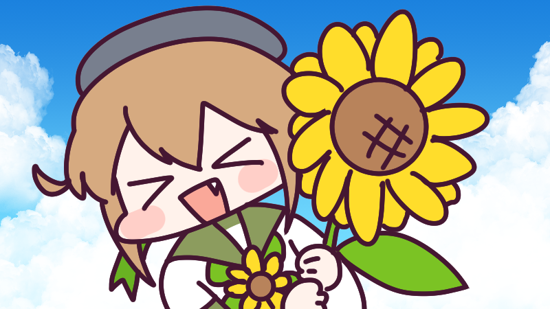「7月14日(月)、今日は #ひまわりの日 今年はまだ咲いてるのを見てないな～、そ」|ナイセン®︎【公式】🏆ﾃﾚﾜｰｸに役立つｻｰﾋﾞｽ No.1のイラスト