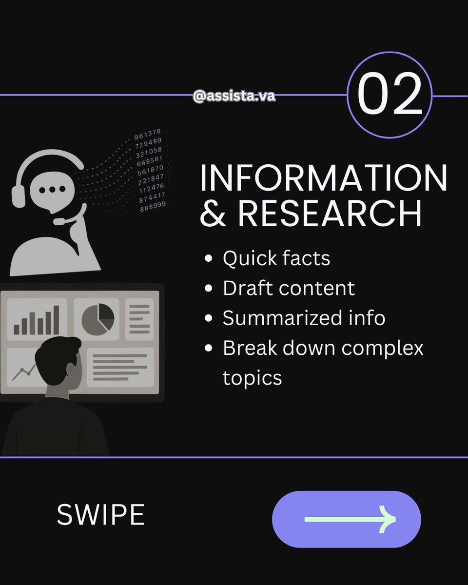 ryankristofff's tweet photo. Introducing assista – Your Go-To Virtual Assistant! 🧠💻

Say goodbye to overwhelm and hello to productivity!

assista is here to handle your tasks, streamline your workflow, and free up your time so you can focus on what truly matters. 🚀✨ https://t.co/Xv7ClFJJcL