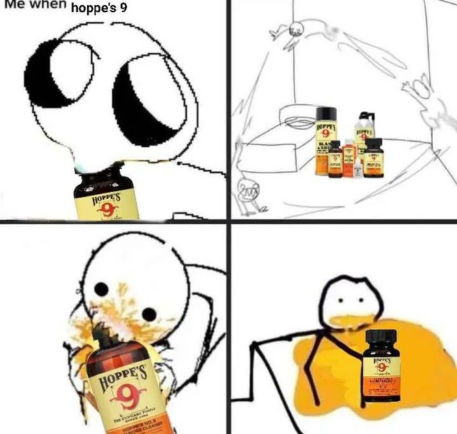 We do a little gun cleaning, it's called, we do a little gun cleaning.