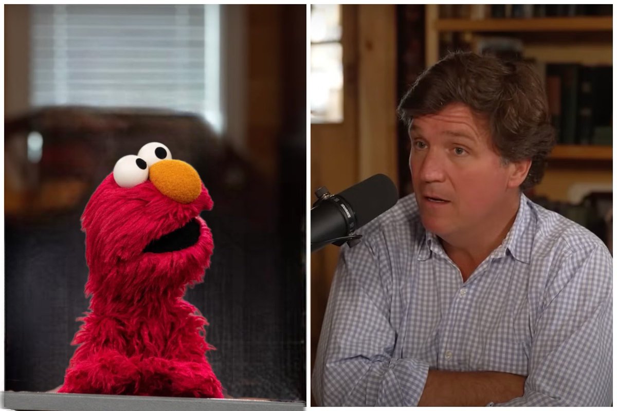 “Elmo just noticing things, Tucker! Do you notice things like Elmo?”