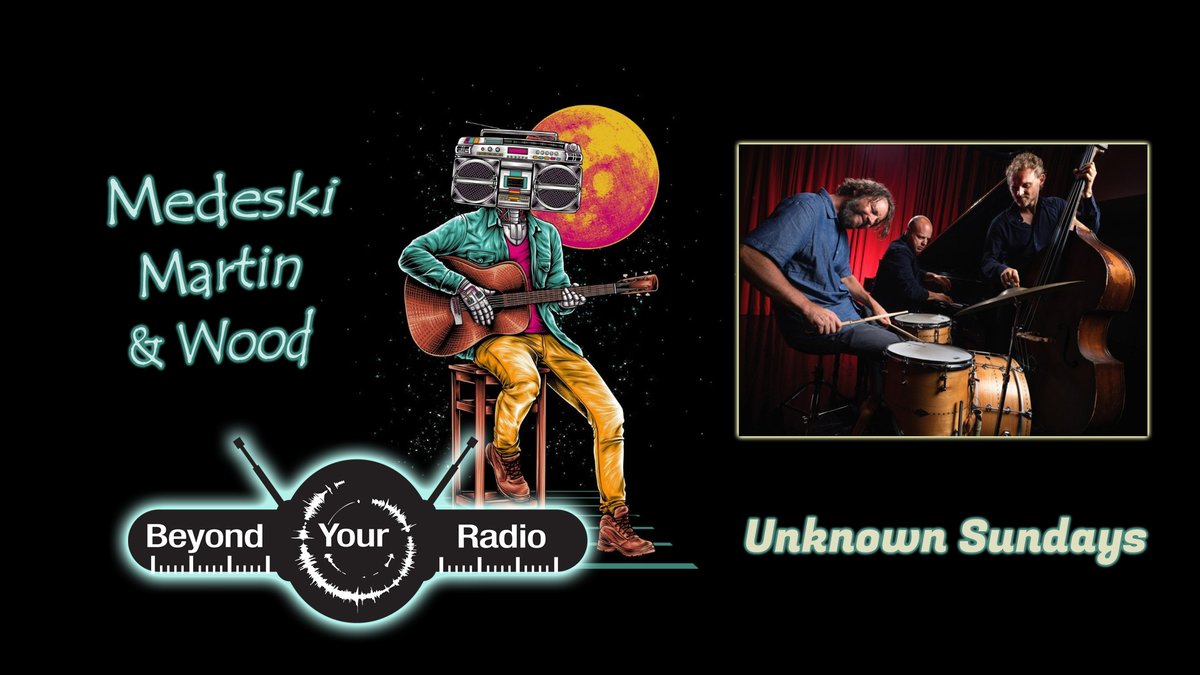 beyondyourradio's tweet image. It&apos;s time for avant-groove jazz from @MMWBand  On Unknown Sundays 2025!🔥🎼😎  This incredible trio and the rabbit hole of musicianship they represent is ear-boggling, internationally mind bending, and a trio u-should know!🎹🥁🎸🎧
youtu.be/pFUdEpNiWO0