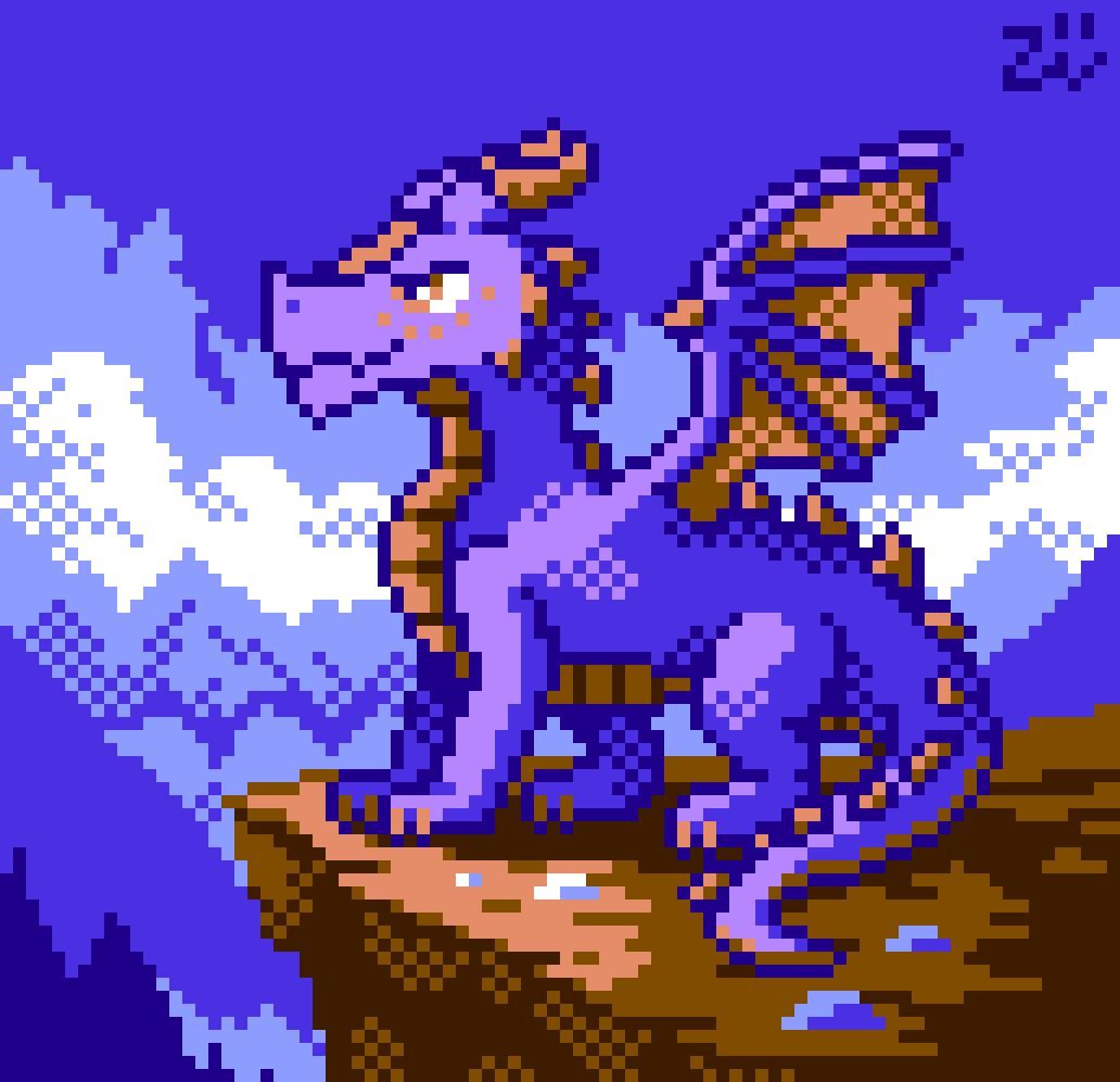 YesterOwl's tweet photo. Art Fight attack for vAzura!
I like these characters with just one or two colours since they're easiest to make something look more authentically retro, though my style is still a little too clean and detailed to look 100% authentic lol
#pixelart #artfight2025 #artfight #feralart https://t.co/3jGoJZiYuz
