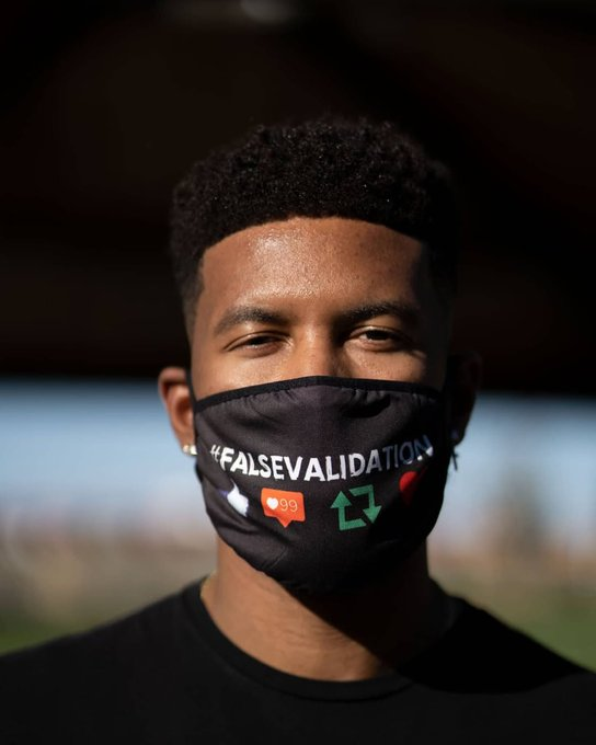 tomboylover93's tweet photo. @ruggyscruggy get your #FALSEVALIDATION covid masks today. 300% polyester https://t.co/XzeIfq8U4C