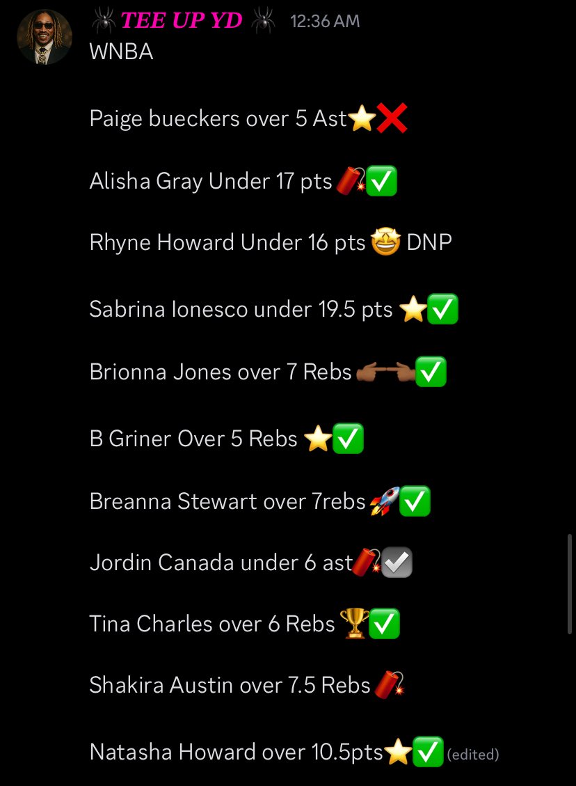 ProfitPionear's tweet photo. 💥 MIX N MATCH LIST WENT ABSOLUTELY CRAZY TODAY 😳🔥

EVERYONE that’s NOT in VIP what are you even doing⁉️

We DOMINATED both WNBA & MLB slates 🤯

📈 FULL cards smacked, deep research hit, and free members even got a piece 💰

🚨 Join VIP NOW🚨

🎁 I’m giving away $25 to 3 lucky people JUST for signing up!
No cap, no entry fee just run it up 💸

🔗 https://t.co/fI4mXIUk4H
🔥 30-Day FREE TRIAL still live — risk-free!

#PxP #DUBCLUB #PrizePicks #GamblingX #SportsTrapper