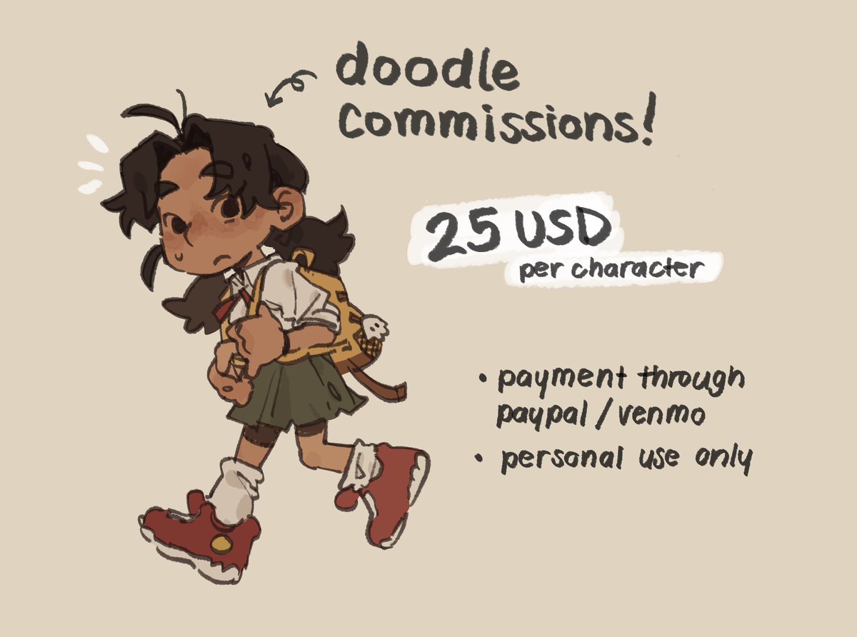 FRUIITLINS's tweet image. hello, opening doodle comms for 25usd !
dm if interested, thank you!